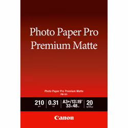 Canon Papier photo A3 Plus Premium Mat PM-101 - 20 feuilles