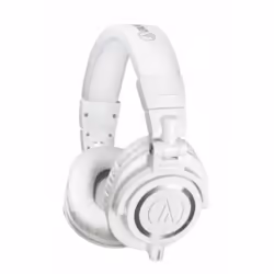 Audio-Technica ATH-M50XWH, Avec fil, 15 - 28000 Hz, Musique, 285 g, Écouteurs, Blanc