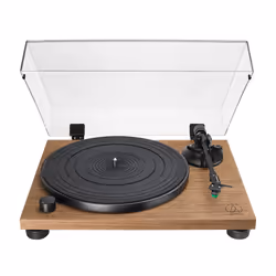 Audio-Technica AT-LPW40WN, Tourne-disque entraîné par courroie, Manuel, Noir, Bois, Bois, Disque d'entraînement / Courroie cr ...