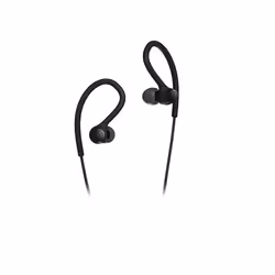 Audio-Technica ATH-SPORT10, Avec fil, Sports, 20 - 20000 Hz, 7 g, Écouteurs, Noir