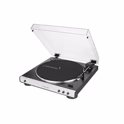 Audio-Technica AT-LP60XBT, Tourne-disque entraîné par courroie, Complètement automatique, Blanc, Aluminium, 33 1/3,45 tr/min, ...