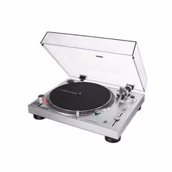Audio-Technica AT-LP120X, Tourne-disque à entraînement direct, Manuel, Argent, Aluminium, 33 1/3,45,78 tr/min, 33,45,78 tr/mi ...