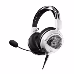 Audio-Technica ATH-GDL3, Avec fil, Jouer, 10 - 35000 Hz, 220 g, Casque, Blanc