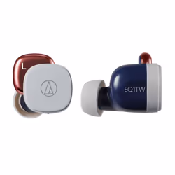 Audio-Technica ATH-SQ1TW, Sans fil, Appels/Musique, Casque, Noir, Rouge, Blanc
