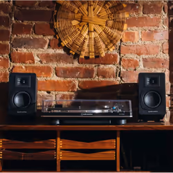 Audio-Technica AT-SP3X haut-parleur 2-voies Noir Avec fil &sans fil 30 W - Vue supplémentaire 4