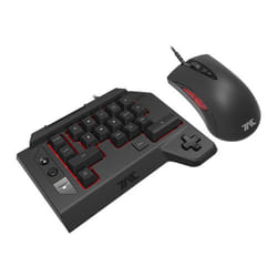Hori TAC FOUR Type K2 clavier Souris incluse USB Noir, Rouge