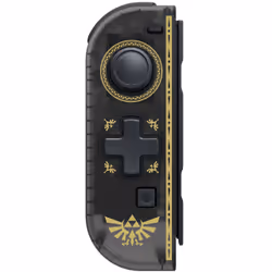 Hori NSW-119E, Manette de jeu, Nintendo Switch, Croix directionnelle, Analogique/Numérique, Avec fil, Noir, Or