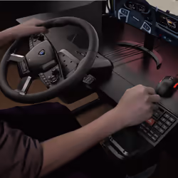 Hori Force Feedback Truck Control System Volant PC Noir USB 1800 Degrés - Vue supplémentaire 7