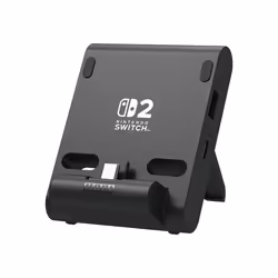 Hori Dual USB PlayStand, Système de recharge, Nintendo Switch 2, Noir, Avec fil, 71,5 mm, 32 mm