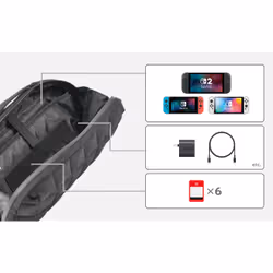 Hori NSX-019E Housse de protection pour console de jeux portable Étui Nintendo Noir - Vue supplémentaire 7