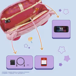 Hori NSX-121E Housse de protection pour console de jeux portable Étui Nintendo Peluche Rose - Vue supplémentaire 3