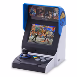 SNK Corporation NEOGEO Mini, Noir, Bleu, Argent, Analogique/Numérique, 8,89 cm (3.5"), USB Type-C, 3,5 mm, 108 mm