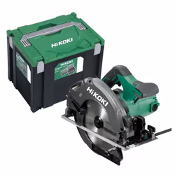 Scie circulaire Ø190 mm HIKOKI C7BU3W1Z 1300W 66mm en coffret HSC IV : Blocage de l’arbre Coupe d'onglet jusqu'à 45° Interrup ...