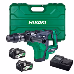 Marteau perforateur HiKOKI DH36DMAWAZ; 8,5 J; SDS-max; 36 V; 2x4,0 Ah accu.
