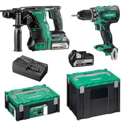 Pack 2 outils HIKOKI KC18DRBLWDZ (DS18DBSL + DH18DBL) 18 V Li-ion 2 x 5,0Ah