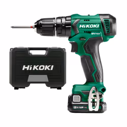 Perceuse à percussion sans fil Hikoki DV12DAWFZ; 12 V; 2x2,5 Ah accu.