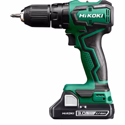 Hikoki DV18DDWQZ, Tournevis électrique, Multicolore, 18 V, Lithium-Ion (Li-Ion), 250 mm, 200 mm