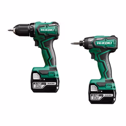 Ensemble d'outils Hikoki KC18DDWAZ (DS18DD + WH18DD); 18 V; 2x5,0 Ah accu.