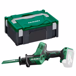Description générale La scie sabre sans fil Hikoki CR18DAW2Z est un outil polyvalent idéal pour vos travaux de découpe. Compa ...