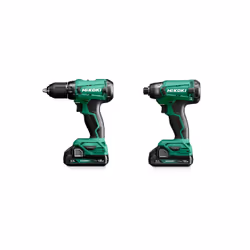 Hikoki KC18DA WAZ, Visseuse sans fil, Tournevis sans fil, Noir, Vert, En forme de L, 3200 tr/min, 50 N·m, 350 tr/min