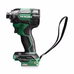 Hikoki WH18DCW4Z, Visseuse à percussion, Poignée de pistolet, 1/4", Mandrin à libération rapide, Noir, Vert, Sans brosse