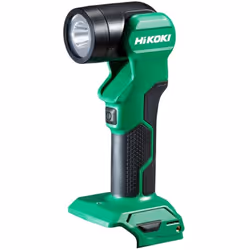 Lampe LED HIKOKI UB18DE - 6 niveaux de réglage de l'angle d'éclairage permettant une direction de la lumière rotative à 130°  ...