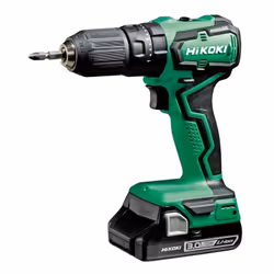 Perceuse-visseuse sans fil Hikoki DV18DDWRZ; 18 V; 2x2,0 Ah accu.