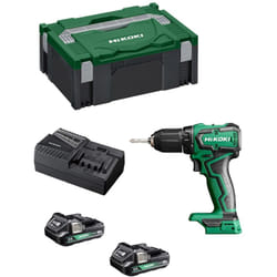 DS18 ddwrz Perceuse-visseuse sans fil 18 v 55 Nm Brushless + 2x batterie 2,0 Ah + chargeur + coffret - Hikoki