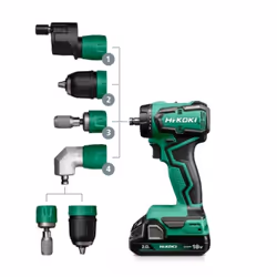 Perceuse-visseuse sans fil Hikoki DS18DDQWRZ; 18 V; 2x2,0 Ah accu. - Vue supplémentaire 9
