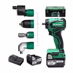 Perceuse-visseuse avec système de fixation rapide. Fourni avec une tête de forage spéciale (379245) et des accessoires : port ...