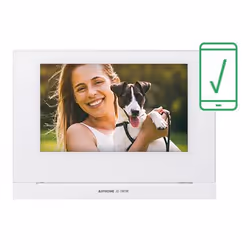 Aiphone JOS-1VW système vidéophone 17,8 cm (7") Argent, Blanc