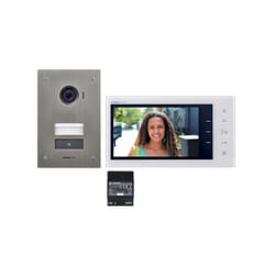 Interphone vidéo couleur antivandales encastré 2 fils intégral - AIPHONE - 130441