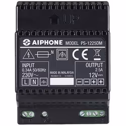 Aiphone PS1225DM, Alimentation électrique, Noir, Aiphone, 69 mm, 66 mm, 93 mm