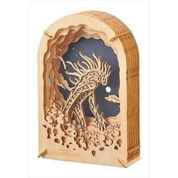 Théâtre de papier style bois Daidarabotchi - Ghibli - Princesse Mononoké - Multicolore - Gris