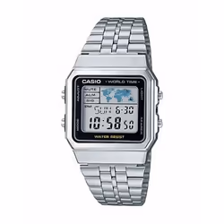 Casio Montre Unisexe VINTAGE Noir Argenté (Ø 34 mm)