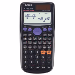 Casio FX-87DE Plus, Poche, Calculatrice scientifique, Batterie/Solaire, Noir