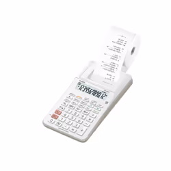 Casio HR-8RCE, Bureau, Calculatrice imprimante, 12 chiffres, 1 lignes, Batterie, Blanc