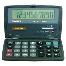 Casio SL-210TE calculatrice Poche Calculatrice basique Noir