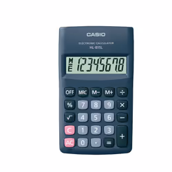 Casio HL-815L, Poche, Calculatrice basique, 8 chiffres, 1 lignes, Batterie, Noir