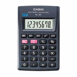 Casio HL-4A, Poche, Calculatrice basique, 8 chiffres