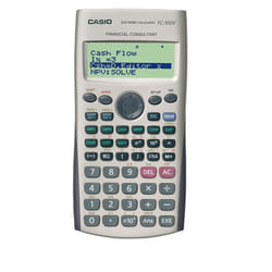 Casio FC-100V calculatrice Poche Calculatrice financière Gris