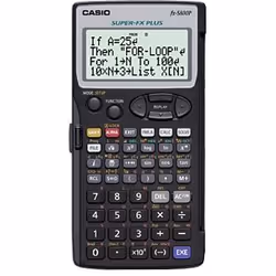 Casio FX-5800P, Poche, Calculatrice scientifique, Noir