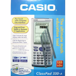 Casio ClassPad 330 calculatrice Calculatrice graphique Argent