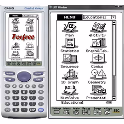 Casio ClassPad 330 calculatrice Calculatrice graphique Argent