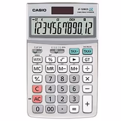 Casio JF-120 ECO, Bureau, Calculatrice à écran, 12 chiffres