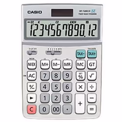 Casio DF-120ECO, Bureau, Calculatrice à écran, 12 chiffres