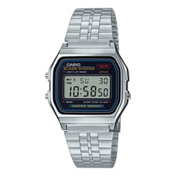 Casio Vintage A159W-N1 montre Montre bracelet Unisexe Quartz Acier inoxydable Argent