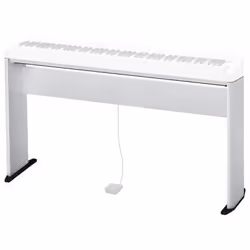 Casio CS-68PWE, Clavier, Blanc, Bois, Sol, 1422 mm, 158 mm