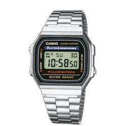 Casio A168WA-1YES montre Montre bracelet Mâle Électronique Argent