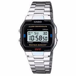 Montre Casio Casio Collection Pour Hommes en Argent - A163WA-1QES
